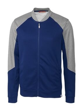 NWT C-Buk by Cutter & Buck Men's Pop Fly Full Zip Jacket Tour Blue XL New